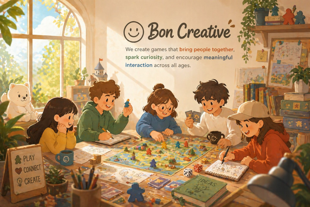 team working board game prototype